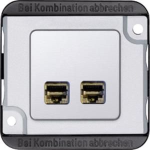 MERTEN MEG4576-7022 Panzer Actassi RJ45 2-way central plate connection module