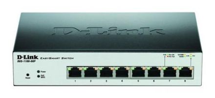 D-Link DGS-1100-08PV2/E 8-Port PoE Smart Switch