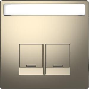 MERTEN MEG4574-6050 central plate nickel metallic system design