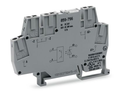 Wago 859-796 6mm 24/5-24V100MA 2L.10KHZ optocoupler terminal