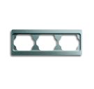 Busch-Jaeger 1723 KA-266 cover frame, 3-way frame titanium