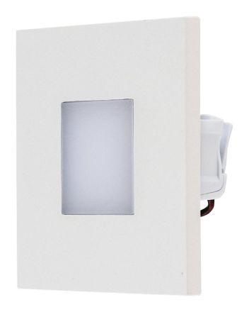 EVN LQ41802W stainless steel white IP44 1.8W 55lm 3000K LED recessed wall light LB20