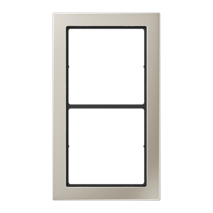 Jung FDES2982 frame, 2-way, FLAT DESIGN, stainless steel