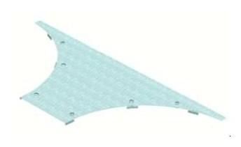 OBO Bettermann WAAD 400 FS for wide span system cover, 6231908