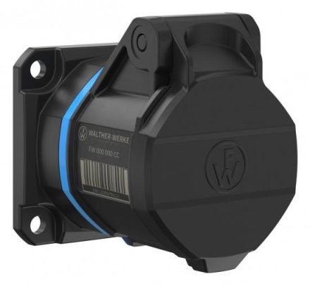 Walther FW412306CC NEO 16A 3P 6h IP54 straight cage clamp CEE panel socket