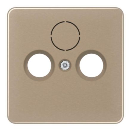 Jung CD561SATGB cover for universal satellite/BK sockets, anodised aluminium, CD series, gold-bronze