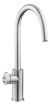 Clage 4100-44522 Arc CS chrome brushed fitting for Zip HydroTap