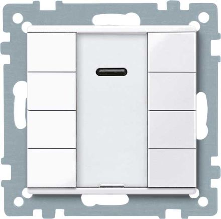 MERTEN 617525 KNX push button sensor Plus System M | 4-way, IR receiver | active white glossy