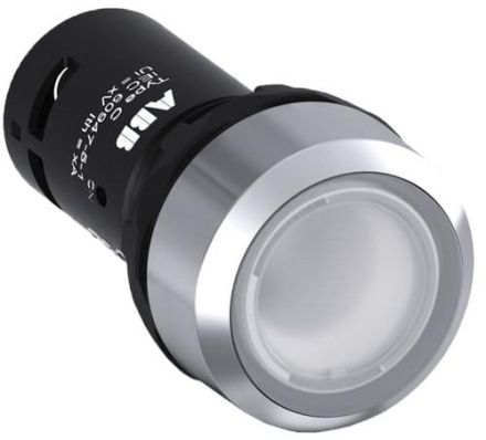 ABB Stotz contact 1SFA619100R3118 flat momentary clear illuminated 1NO push button