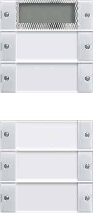GIRA 214503 described TS3 rocker set System 55 | 5-way (2+3), Plus | pure white glossy