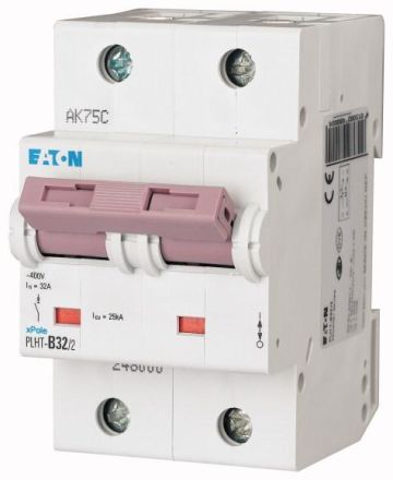 Eaton PLHT-C32/2 circuit breaker, 32A, 2p, C-Char , 248009