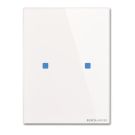 BUSCH-JAEGER TB/U2.7.11-CG KNX push button sensor Standard tacteo | 2-way, horizontal | white glass | 115x86 mm