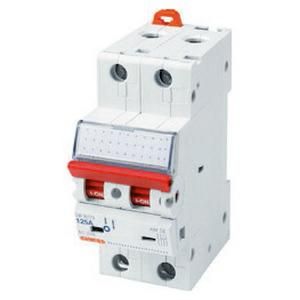 Gewiss GW96156 DIN rail mounted device 415V AC 63A 2P 2TE load disconnector