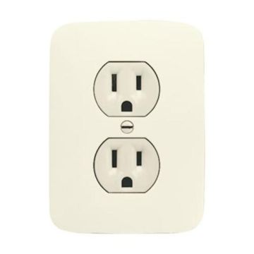 Busch-Jaeger 3015-02 EUI-212 Busch-Nema flush-mounted double socket, 2-pole (2 P + E), 15 A white