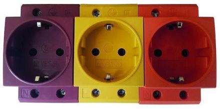 PROTEC.class 05105403 Mounting material DIN socket PDSDGE 16A for top hat rail