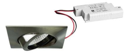 Brumberg 39142153 230V AC 6W 3000K nickel ma LED recessed ceiling spotlight