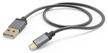 Hama 201549 'Metal', USB-A - Micro-USB, 1.5 m USB charging cable