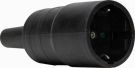 Kopp 180016040 kink protection black SCHUKO coupling