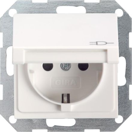 Gira 045403 KD System 55 pure white socket SCHUKO