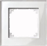 MERTEN 489119 Real glass frame 1-way brilliant white