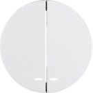 Berker 16272089 Rocker switches with clear lens polar white, glossy Berker R.1/R.3