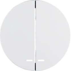 Berker 16272089 Rocker switches with clear lens polar white, glossy Berker R.1/R.3