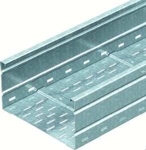 OBO Bettermann WKSG 163 FT perforated base corrugated wide span cable tray, 6098554