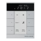 BUSCH-JAEGER SBC-F-6.0.11-83 f@h pushbutton sensor tenton | 6-fold, RTR, VOC, humidity | aluminum silver