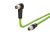 METZ CONNECT 1.0m M12 connector 8-pin 135° connection cable, 142M2X1B010