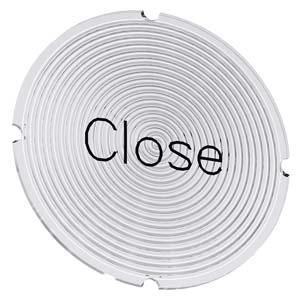Siemens 3SU1900-0AB71-0DX0 Insert plate round milky Symbol Close