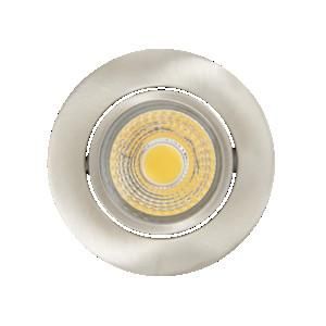 Nobile 1856860923 A 5068 T Flat nickel-brushed 8W 930 38° dim LED recessed ceiling spotlight LB23