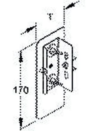Niedax GAEDL170N GAEDL 170 N aluminum end cover