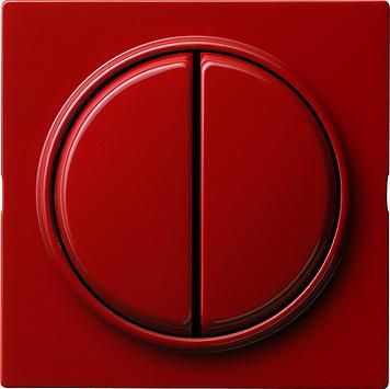 Gira 029543 cover and series rockers S-Color red