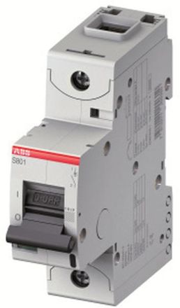 ABB Stotz-Kontakt S801S-D63, high-performance circuit breaker, 63A,D,400VAC=Icu 50kA,690VAC=Icu6kA,1P, 2CCS861001R0631