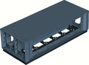 OBO Bettermann T12L/00C//7011 iron grey 375x154x109mm Telitank, 7408096