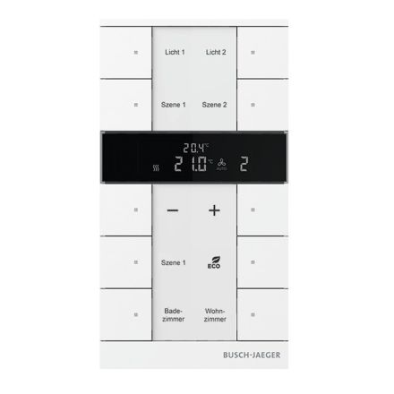 BUSCH-JAEGER SBR-F-10.0.11-84 f@h pushbutton sensor tenton | 10-speed, RTR | studio white