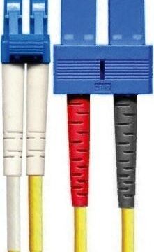 Paschke Datensysteme F230466-15 dx. 9/125m G652.D yellow LCd/SCd 15m fiber optic patch cable