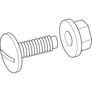 CABLOFIL 637953 Screw set PVC M8X20