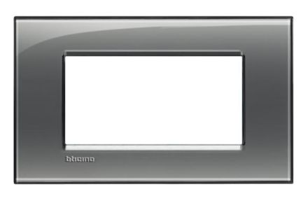 Bticino LNA4804KF Light frame SMOKE GREY 4-mod , (grey)