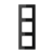 Jung AC583GLSW glass frame 3-way, vertical and horizontal mounting, glass, A CREATION, black