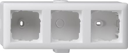 Gira 006327 surface-mounted housing 3-way Standard 55 pure white matt