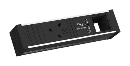 Bachmann 936.005 power strip 1/1f black 0.2m 35° IP20