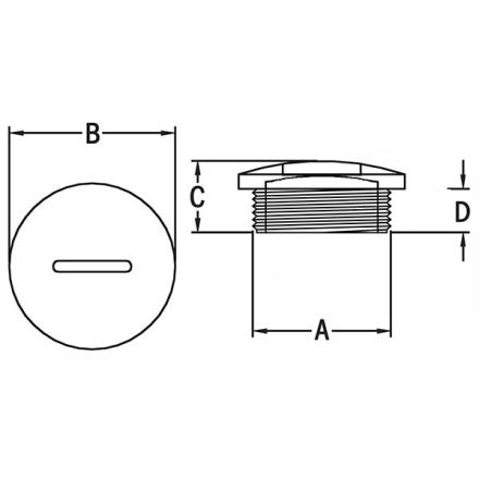 HAUPA 250198 Blind disc M16 blind plug