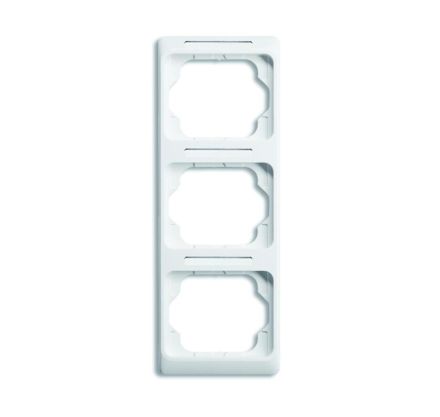 Busch-Jaeger 1733 NSKA-24G cover frame, 3-way frame studio white high gloss