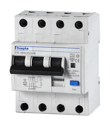 Doepke 09945128 DRCBO 4 C40/0.03/3N-A FI/LS combination