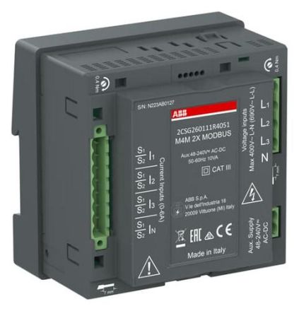 ABB Stotz-Kontakt 2CSG239105R4051 M4M 2X MODBUS PQ1+RTS without display network analysis device