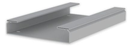Unex 66301 light grey RAL7035 60x300 U23X unperforated cable tray