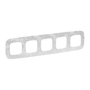 Legrand 754345 frame Valena Allure 5-WAY CHROMESTYLE, (chrome)
