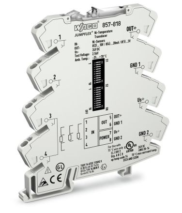 Wago 857-818 Ni-Sensors 24V DC measuring transducer
