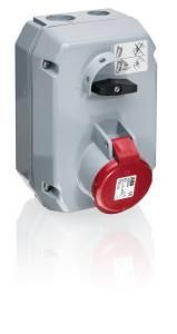 ABB Stotz-Kontakt 363MM11 , Switchable wall socket, 63 A metal housing, 11h, IP44, 3P+E , 2CMA168039R1000